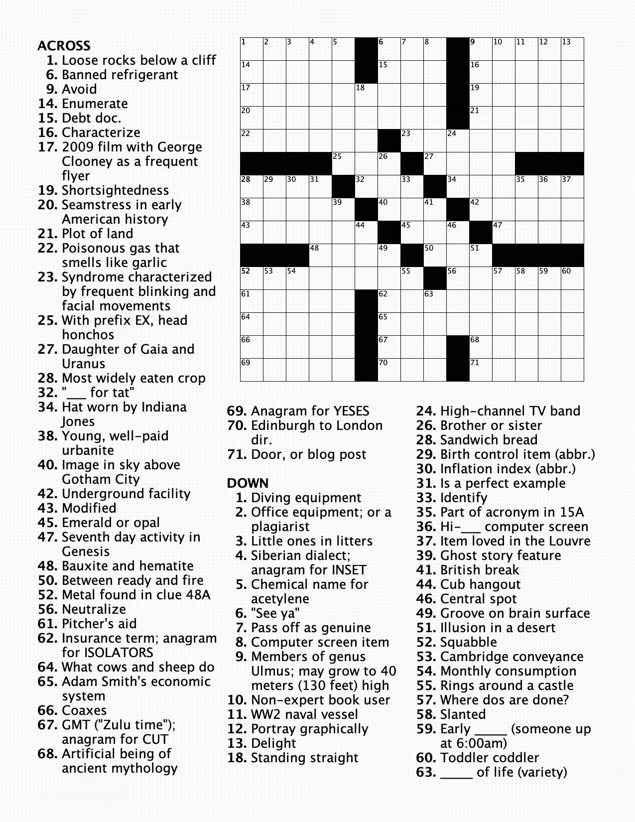 PiDay 2021 Crossword Puzzle Math Scholar