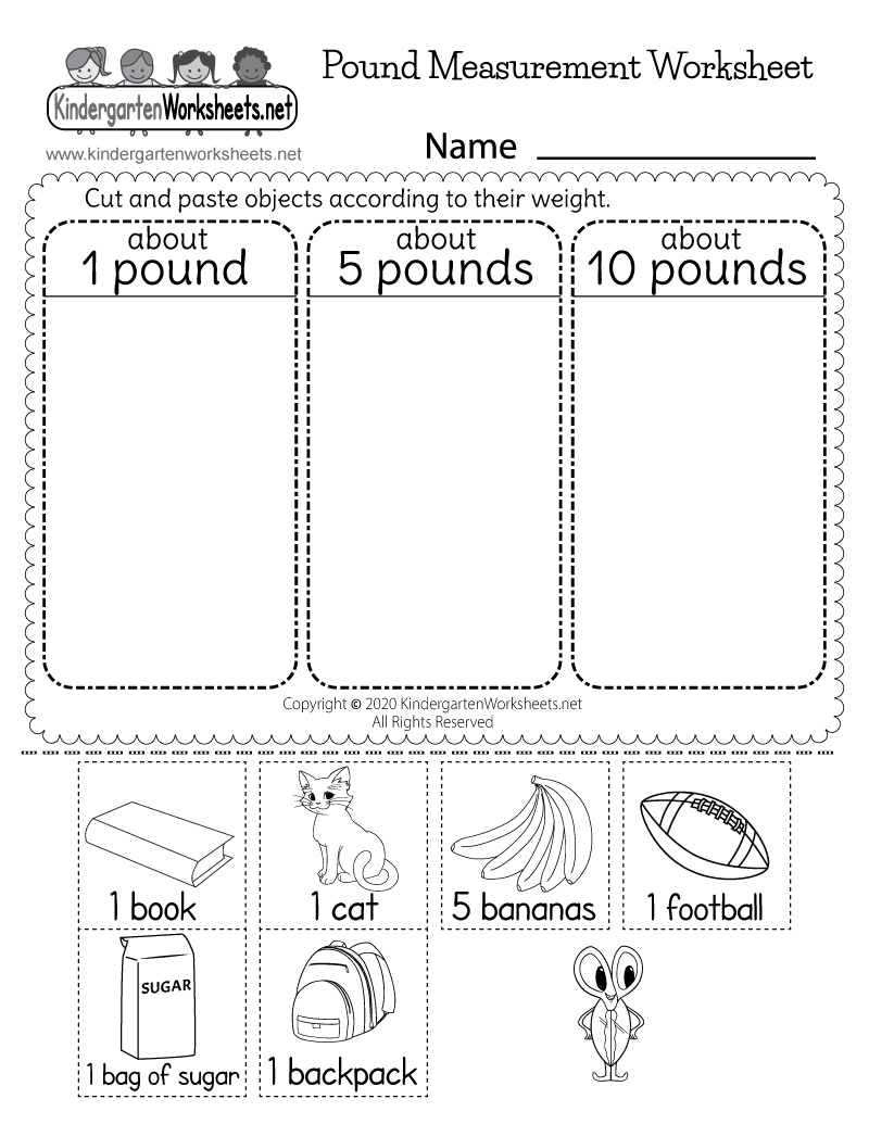 Pound Measurement Worksheet Free Printable Digital PDF