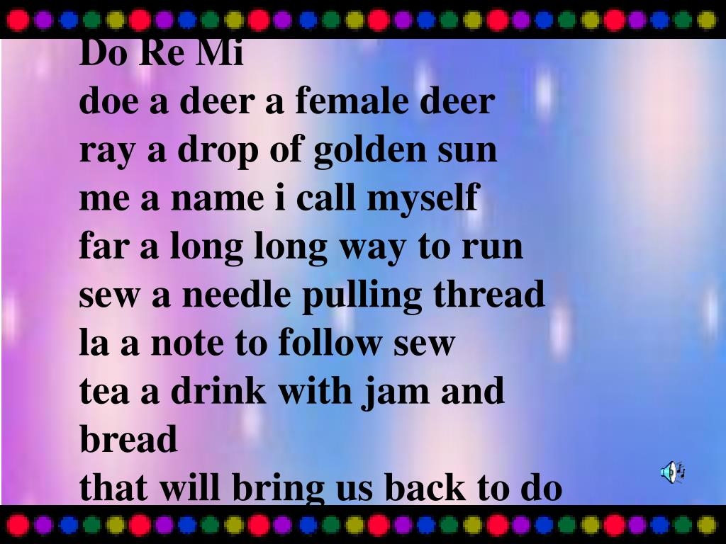 PPT Do Re Mi PowerPoint Presentation Free Download ID 5264745