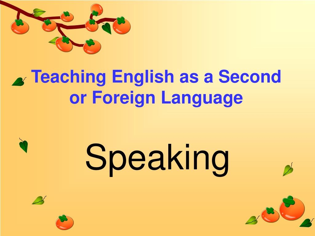 english as a second or foreign language