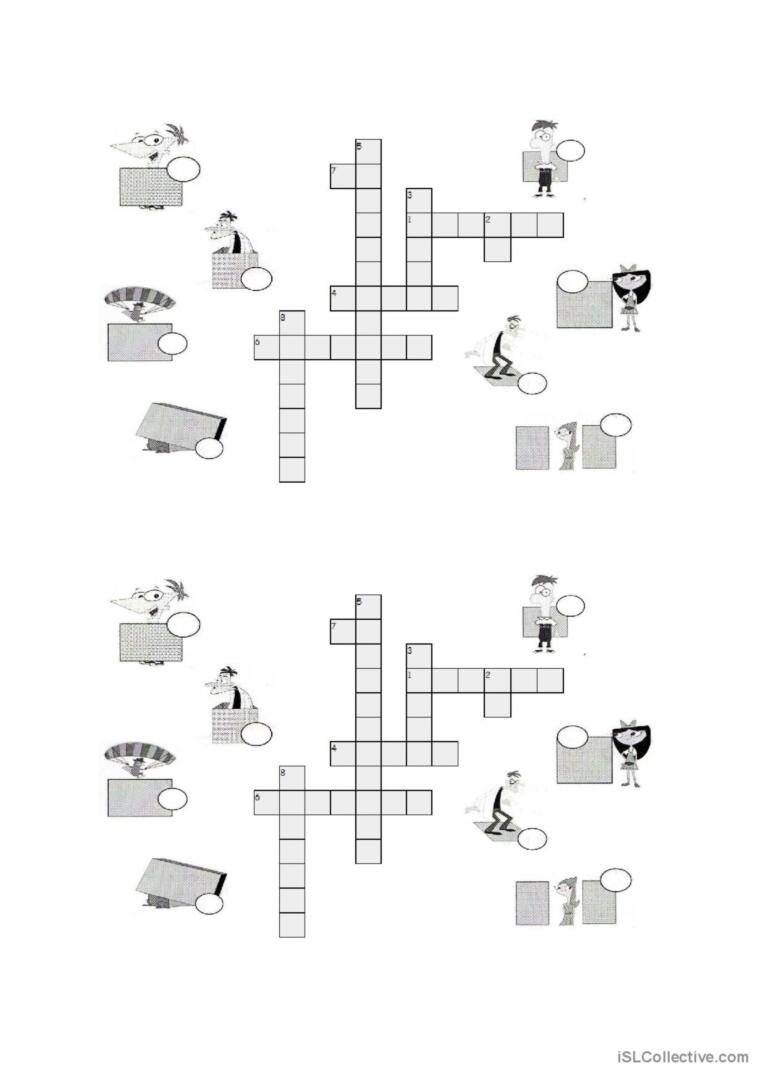 PREPOSOSITIONS OF PLACE CROSSWOR English ESL Worksheets Pdf Doc