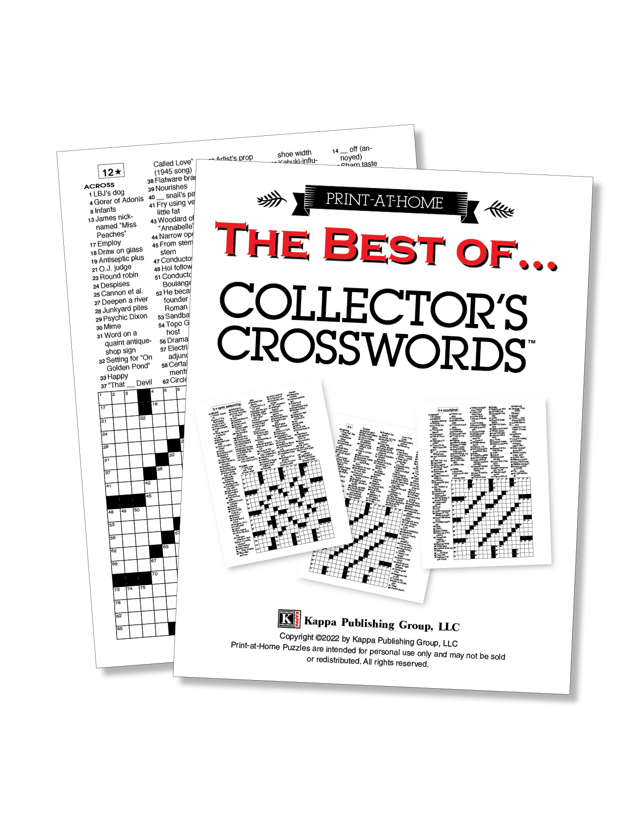Print at Home Collector s Crosswords Kappa Puzzles