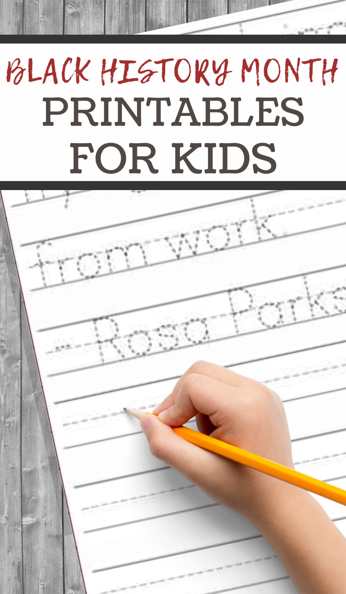 Printable Black History Month Activities For Kids 3 Boys And A Dog