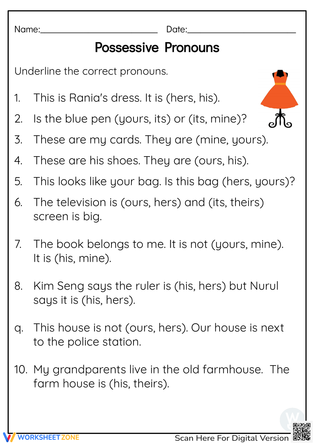 Printable Grade 3 Easter Possessive Pronouns Worksheets Download Printable Grade 3 Easter Possessive Pronouns Worksheets Download