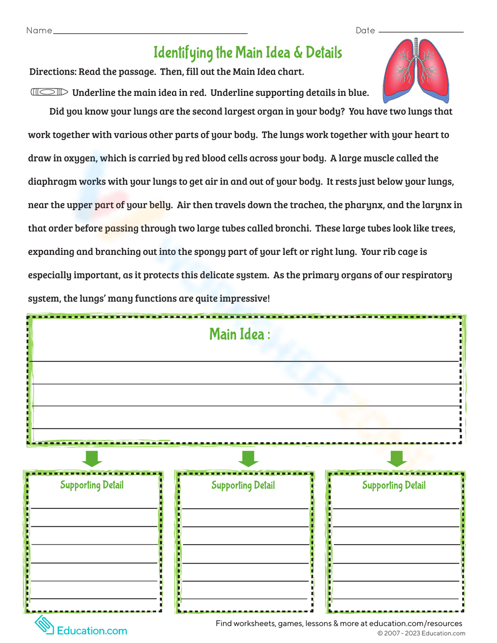 Printable Identifying The Main Idea Worksheets Download Printable Identifying The Main Idea Worksheets Download