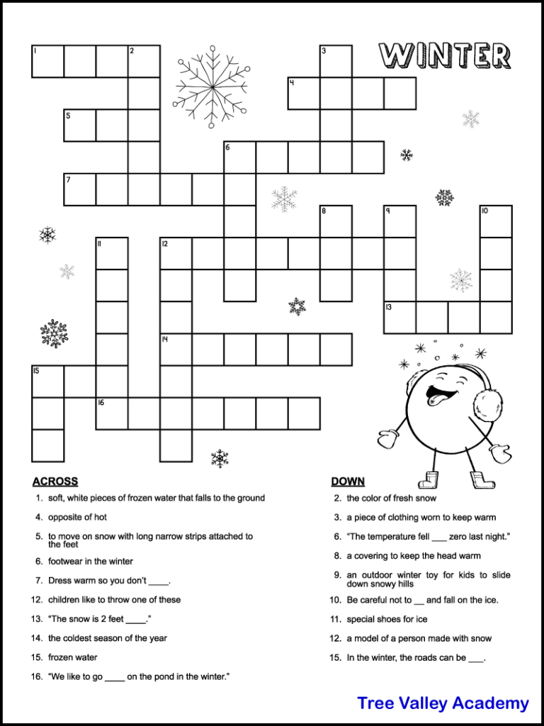large print easy crosswords printable