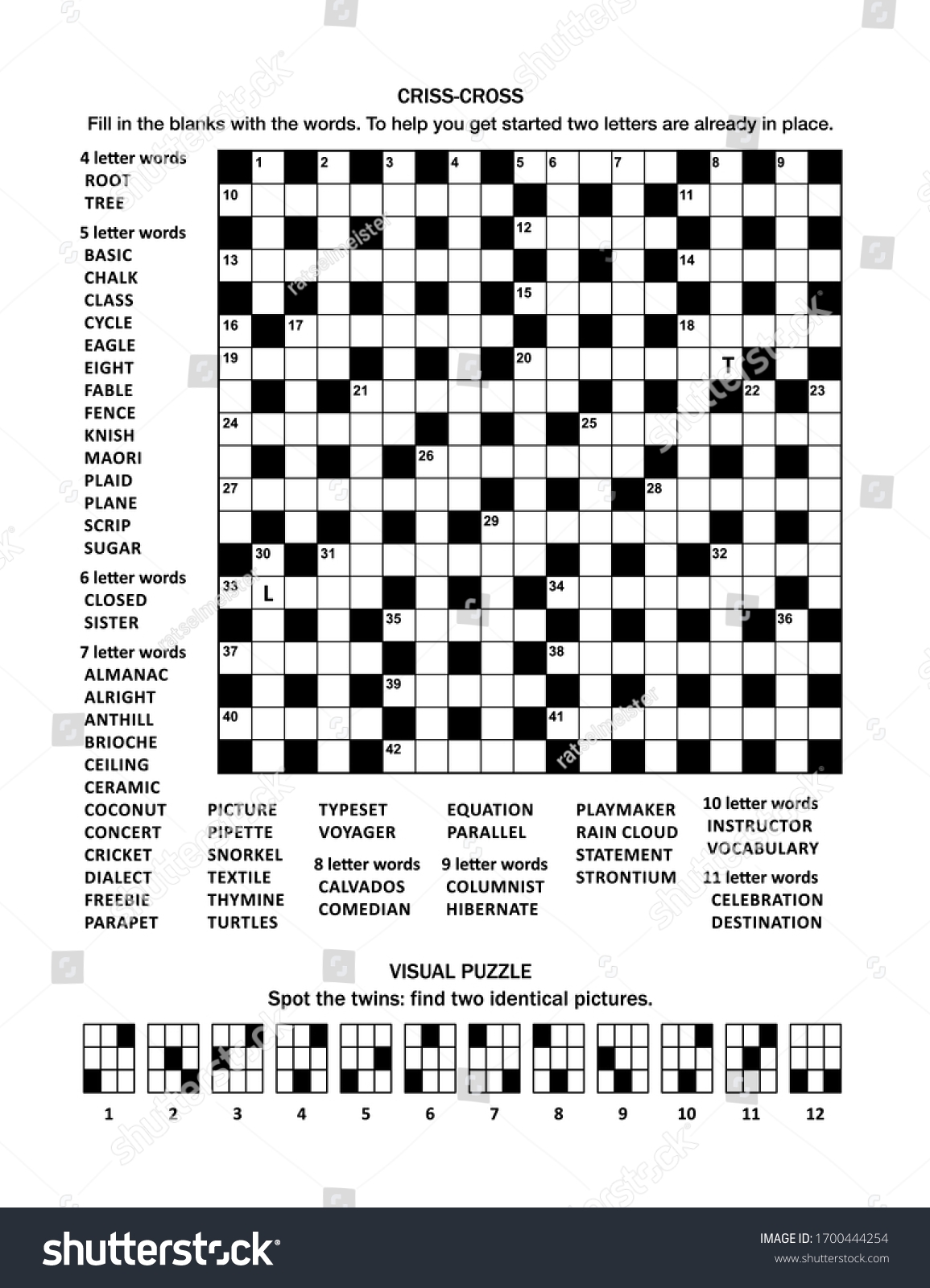fill in crosswords printable