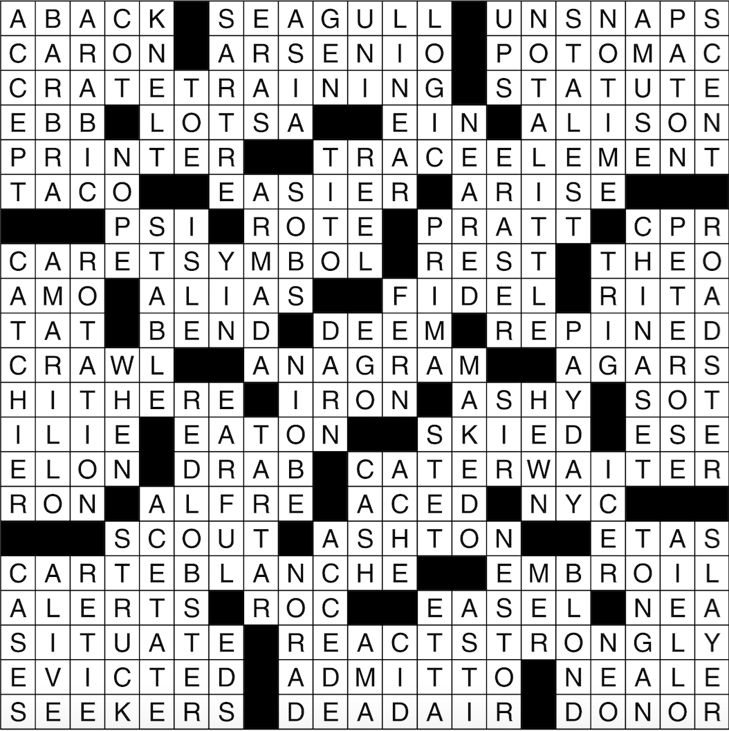 nea crossword puzzle today answers