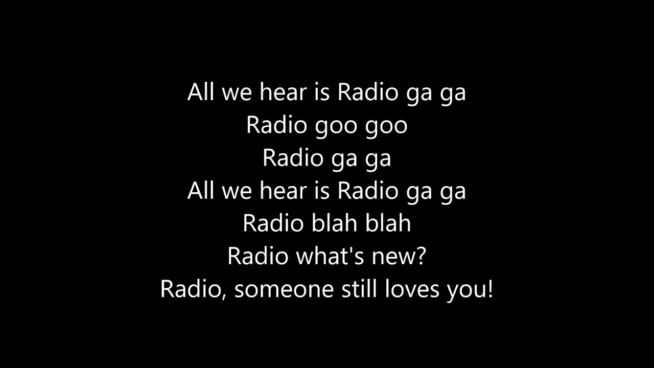 Queen Radio Ga Ga Lyrics YouTube