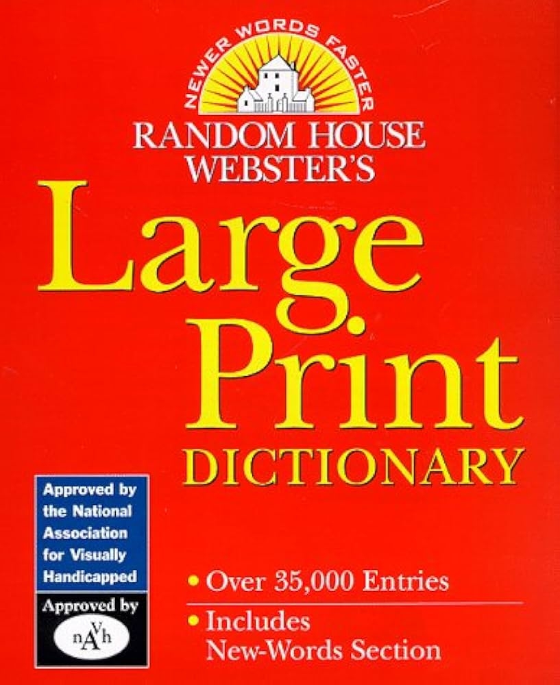 Random House Webster s Large Print Dictionary Random House 9780375401145 Amazon Books