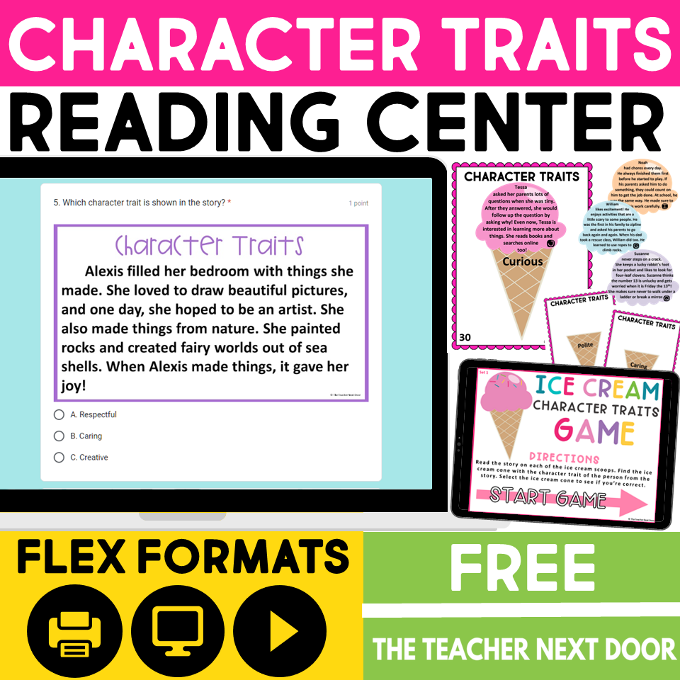 Reading Centers Fiction Bundle For 3rd Grade Reading Games And Activities The Teacher Next Door