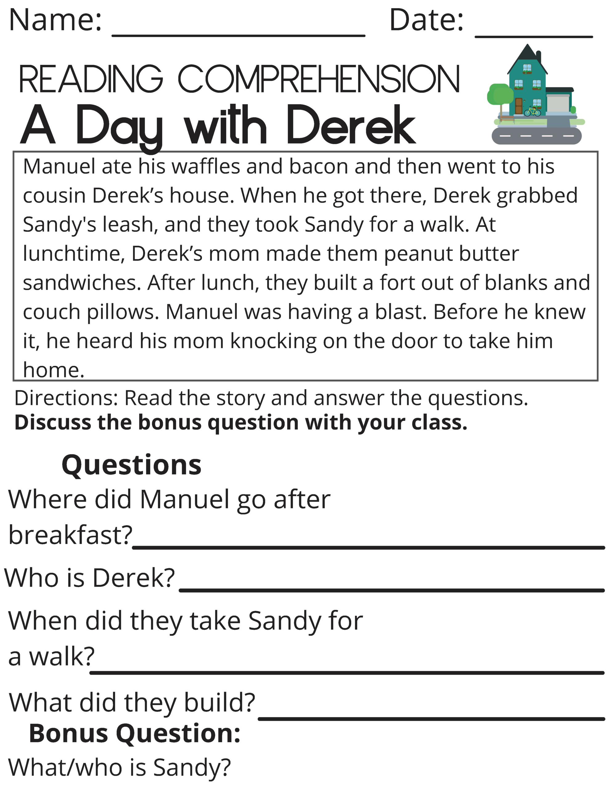 Reading Comprehension Passages 1st Through 3rd Grade Part 2 Worksheets Made By Teachers