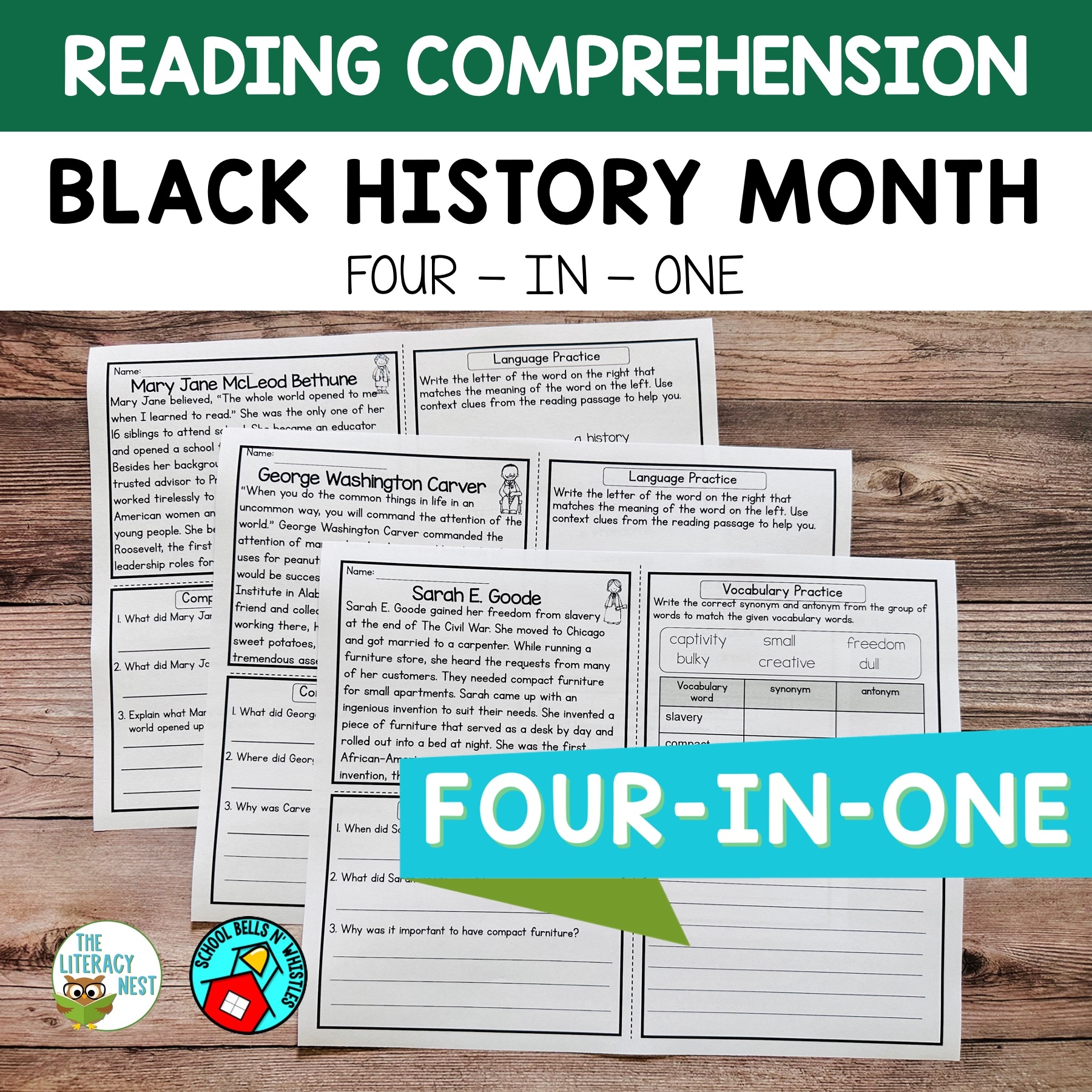 Reading Comprehension Passages For Black History Month The Literacy Nest