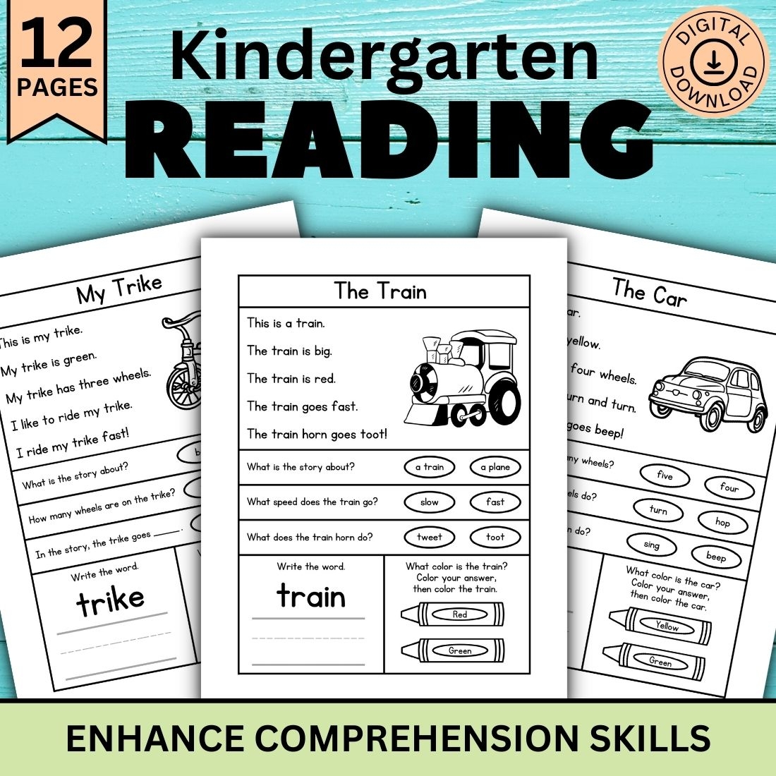 first grade reading worksheets