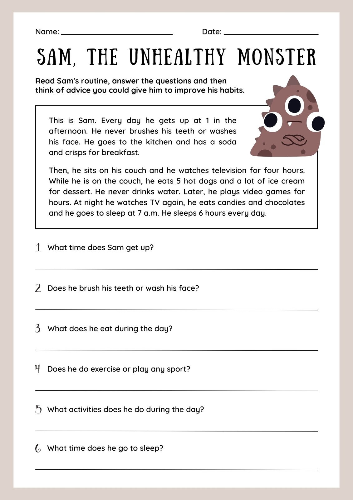 Reading Worksheets For 3rd Graders Worksheets Library