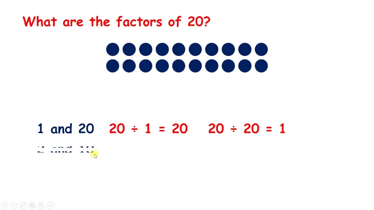 Recognise Factor Pairs Using Arrays YouTube
