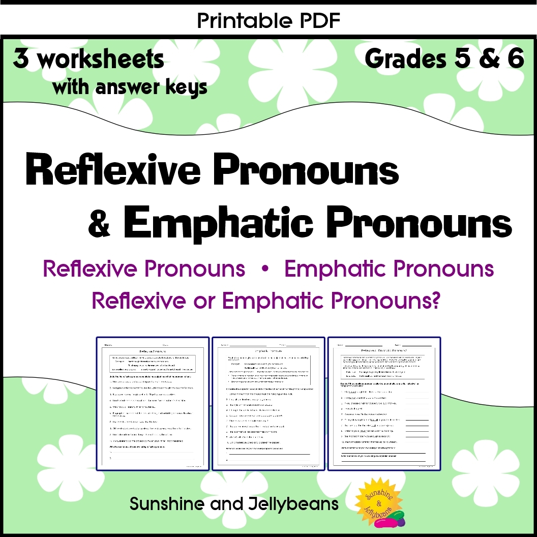 worksheets for reflexive pronouns