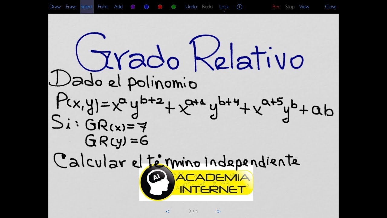 Relative Degree Of A Polynomial YouTube