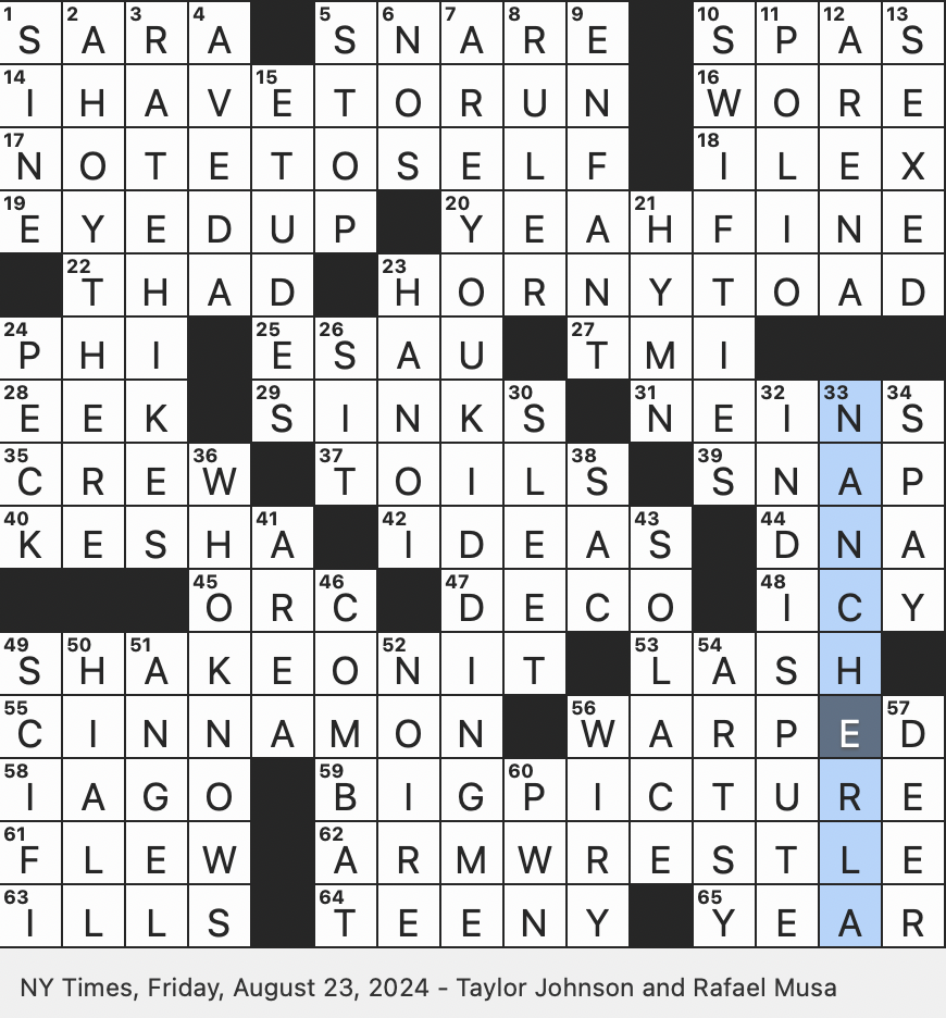 Rex Parker Does The NYT Crossword Puzzle Holly Genus FRI 8 23 24 Beat Decisively In Video Game Lingo Jazz Trumpeter Jones Forest In A Metaphor Color Of A