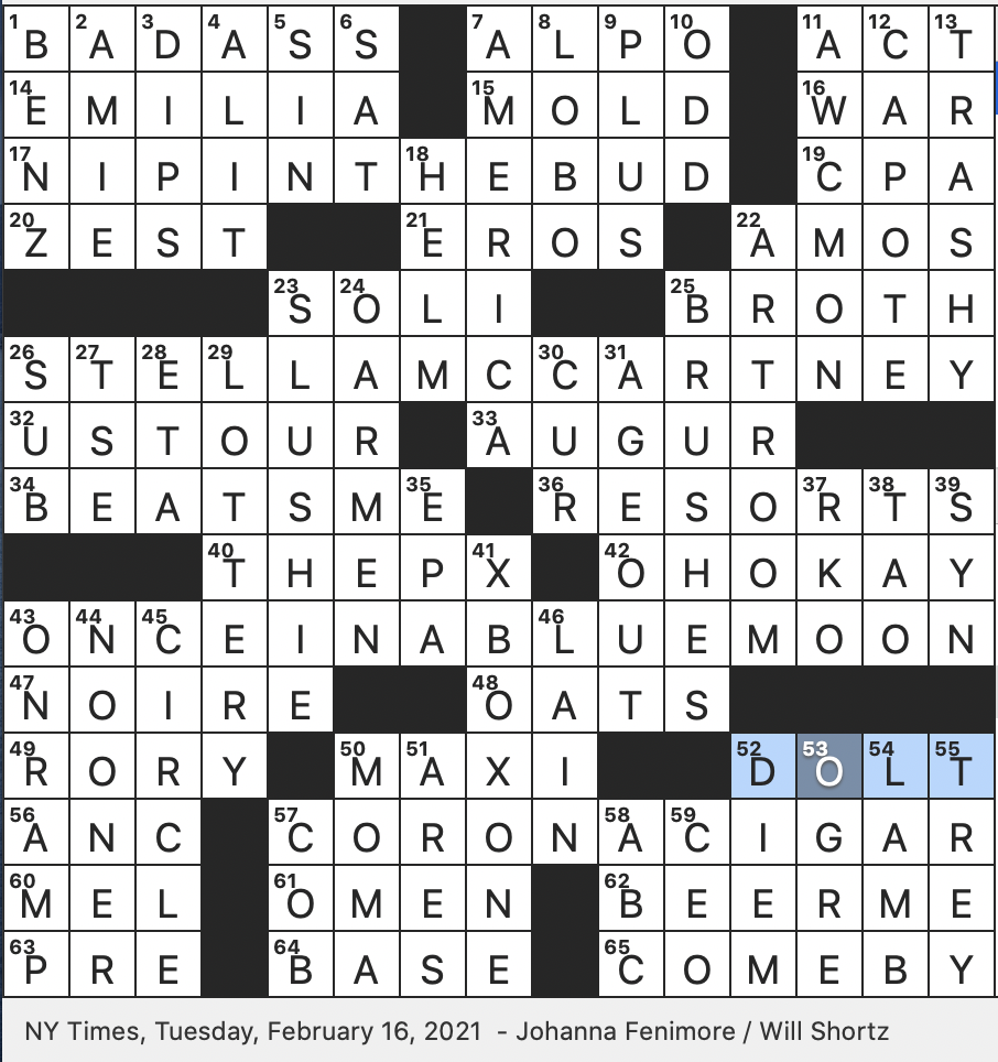 Rex Parker Does The NYT Crossword Puzzle Long Straight sided Smoke TUE 2 16 21 Popular Video Game Console Released In 2013