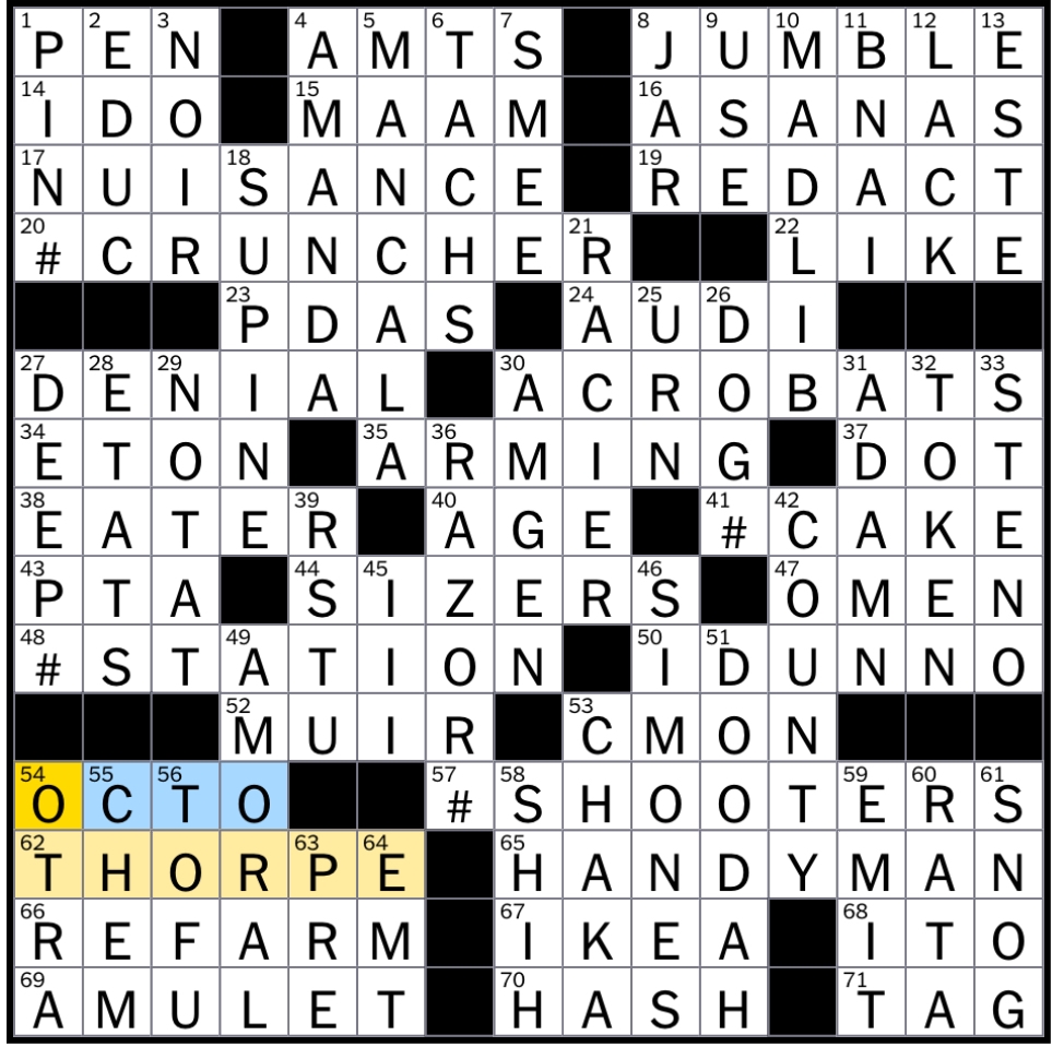 Rex Parker Does The NYT Crossword Puzzle Popular Newspaper Puzzle THU 7 26 18 It Wasn t Me Cirque Du Soleil Performers Mystery Novelist Cross Singers Nina And Lisa R B Singer Khan