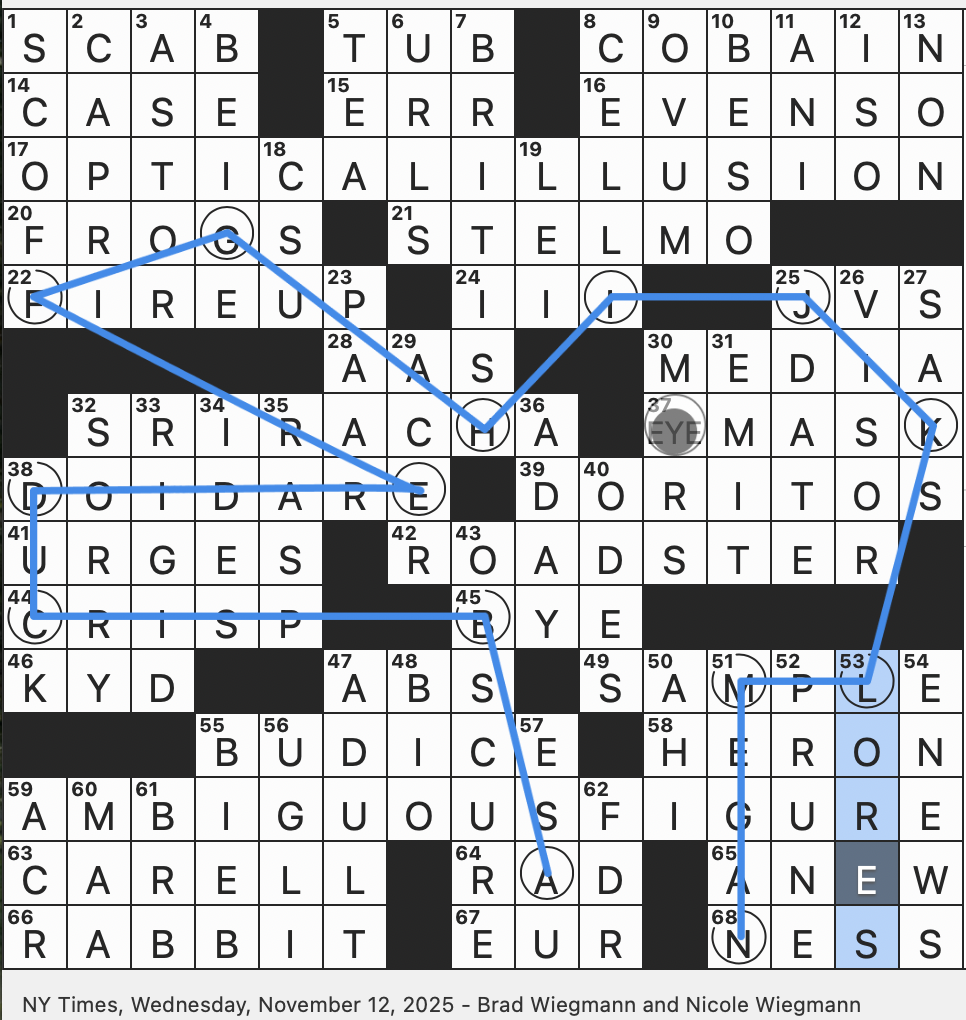 Rex Parker Does The NYT Crossword Puzzle Website With A Conservadox Option WED 11 12 25 It Keeps You In The Dark Pixelated Informally Beer Brand Discontinued In 2010 