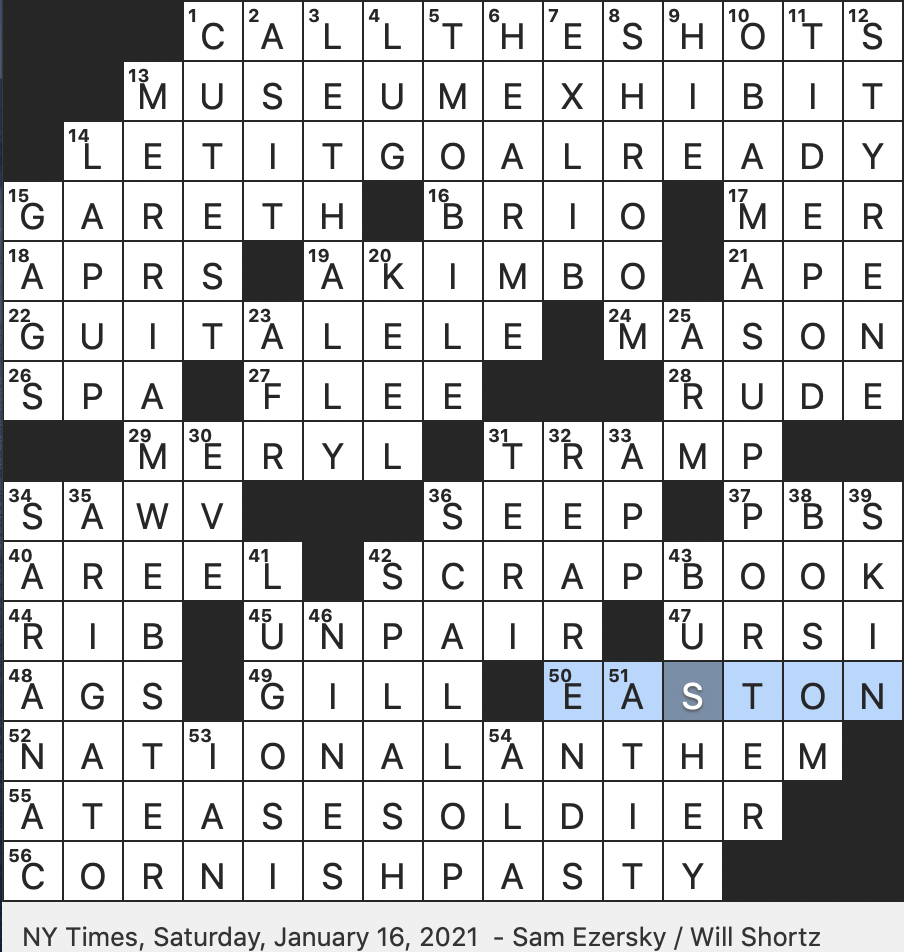 Rex Parker Does The NYT Crossword Puzzle Wild Cards In Baseball Poker SAT 1 16 21 Lead in To Some Water dwelling Folk Visibly Dizzy Quaintly Savory Snack In England Disassociate