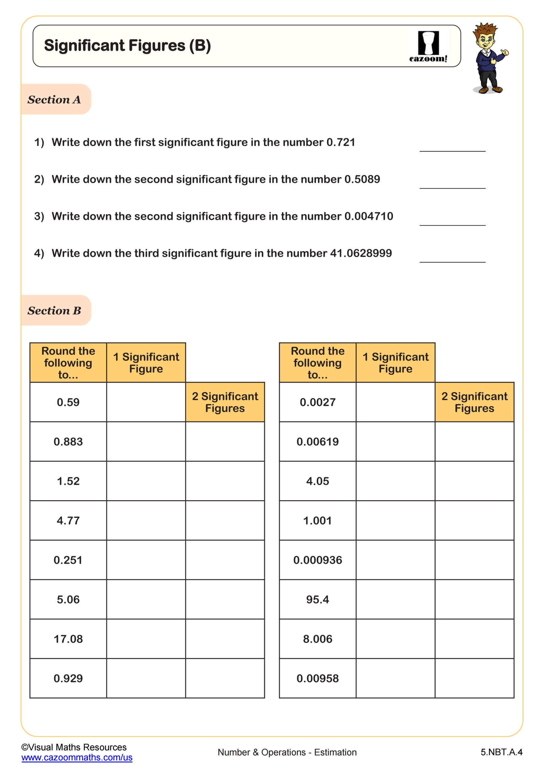Rounding To Significant Figures FREE Teaching Resources Cazoom Math Rounding To Significant Figures FREE Teaching Resources Cazoom Math