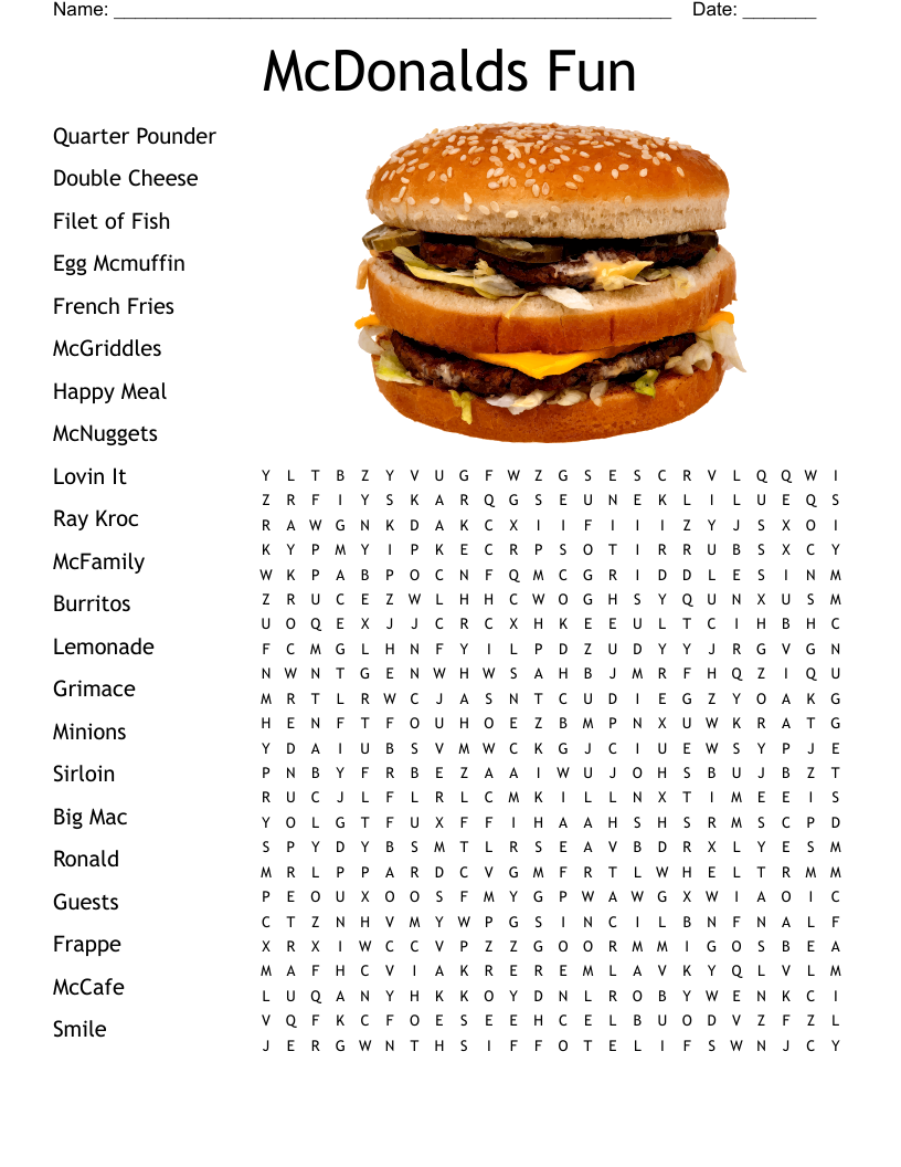 Sarah s Steakhouse Kids Menu Word Search WordMint