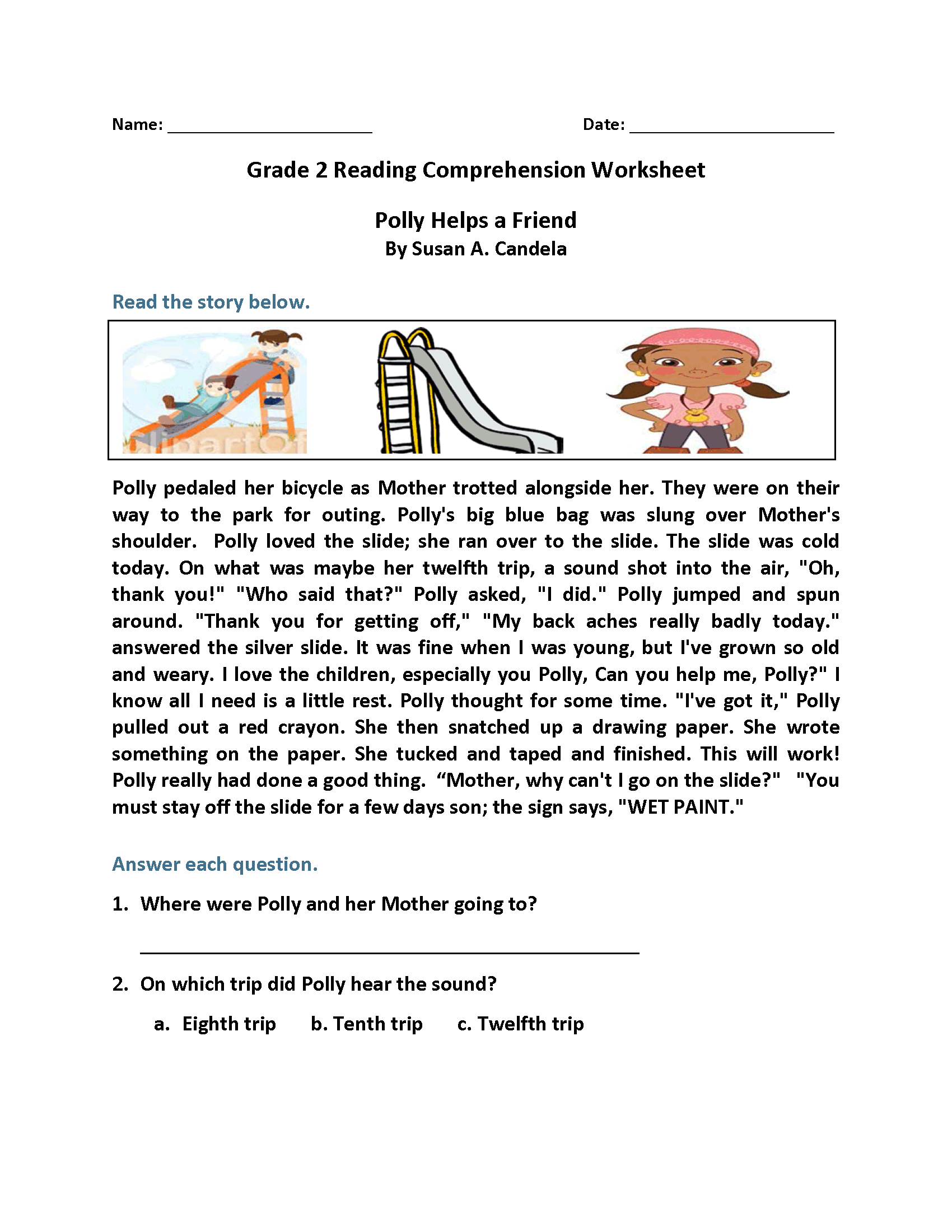 Second Grade Reading Worksheets Improve Fluency And Vocabulary