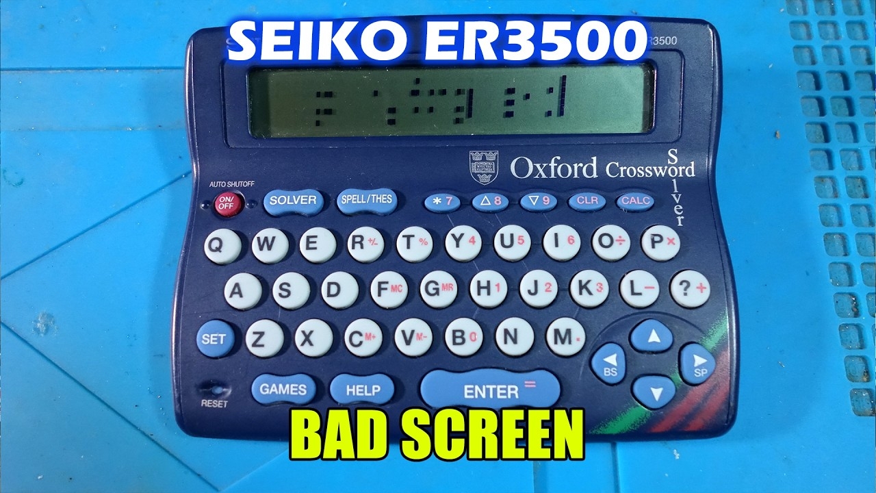 Seiko Oxford Crossword Solver With A Bad Display Can I Fix It YouTube Seiko Oxford Crossword Solver With A Bad Display Can I Fix It YouTube