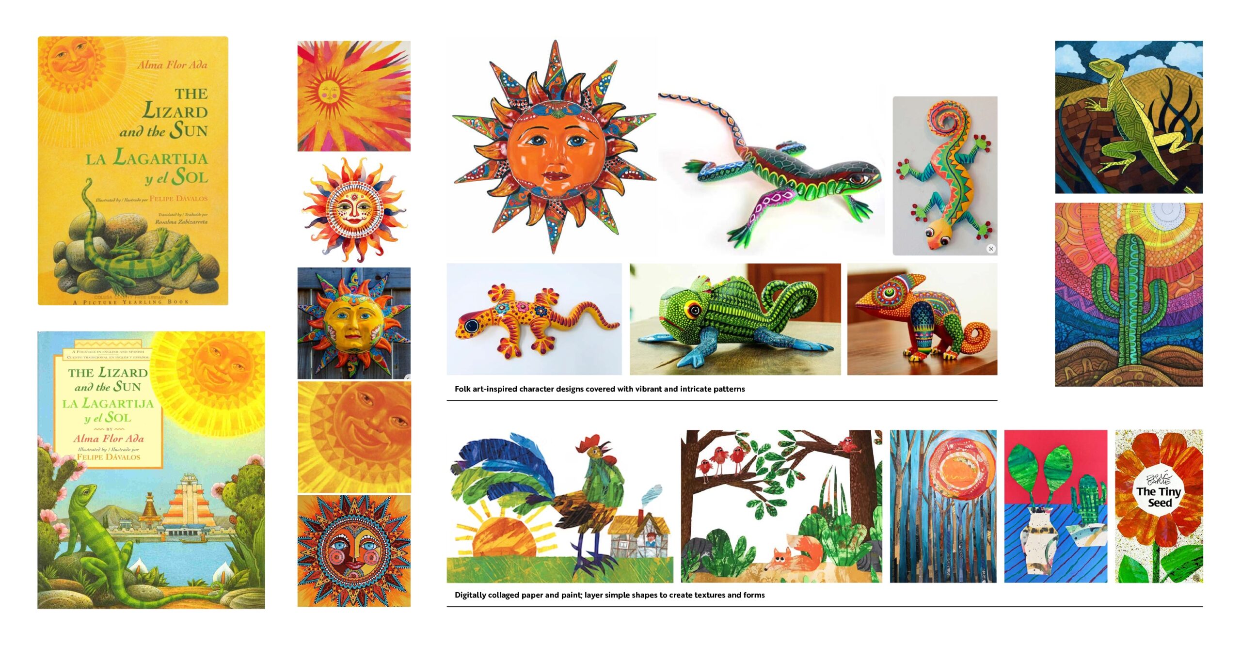 Show Artwork The Lizard Y El Sol Cecily Pincsak Design