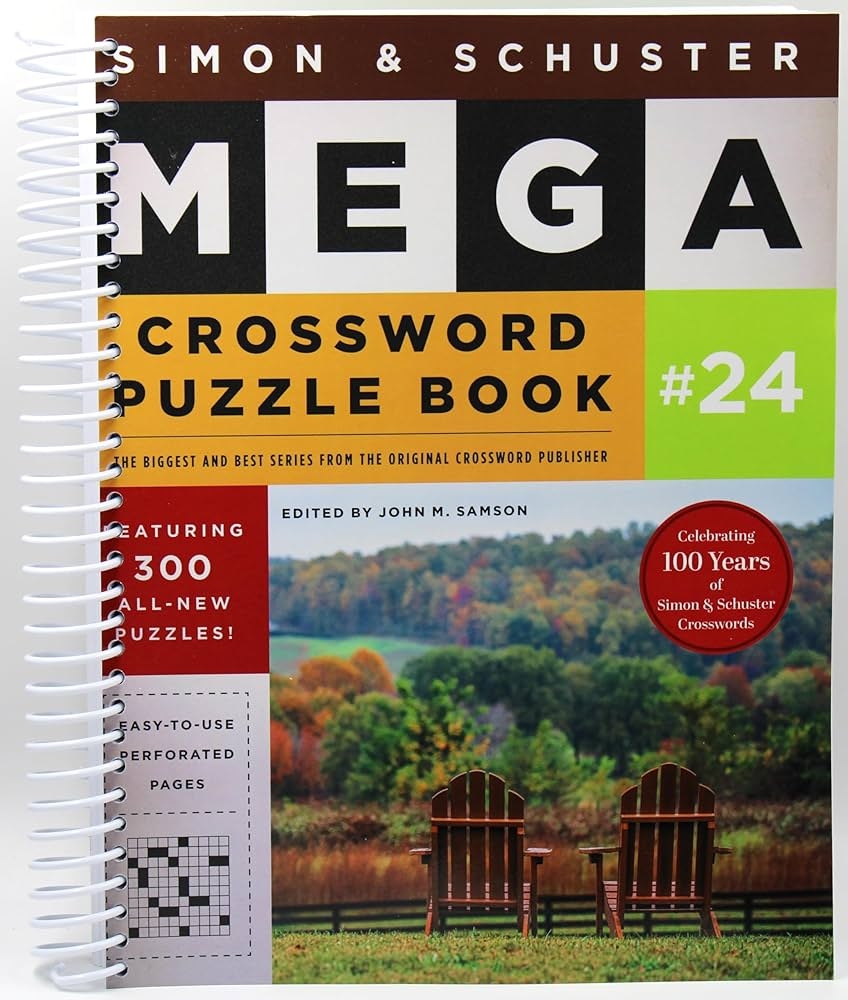 Simon Schuster Mega Crossword Puzzle Book 24 24 S S Mega Crossword Puzzles John M Samson Amazon Books Simon Schuster Mega Crossword Puzzle Book 24 24 S S Mega Crossword Puzzles John M Samson Amazon Books
