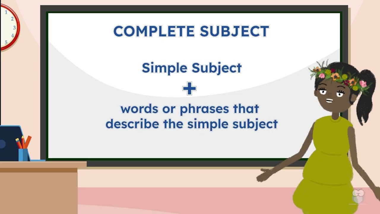 Simple Subjects And Complete Subjects Grammar Lesson YouTube