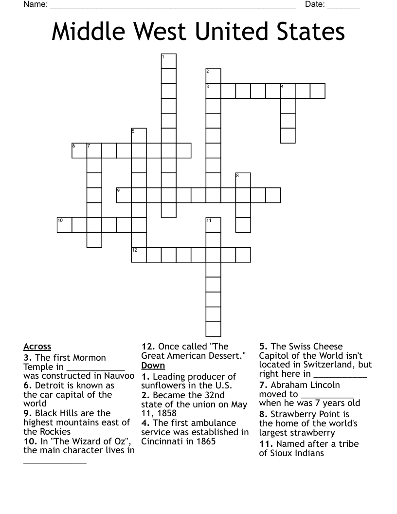 SIOUX INDIANS Word Search WordMint