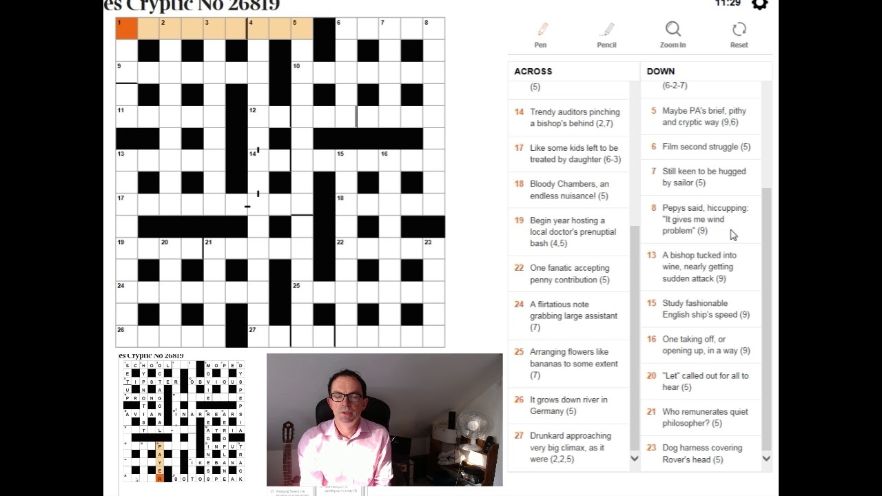 Solving The Times Cryptic Crossword From 1 September 2017 YouTube
