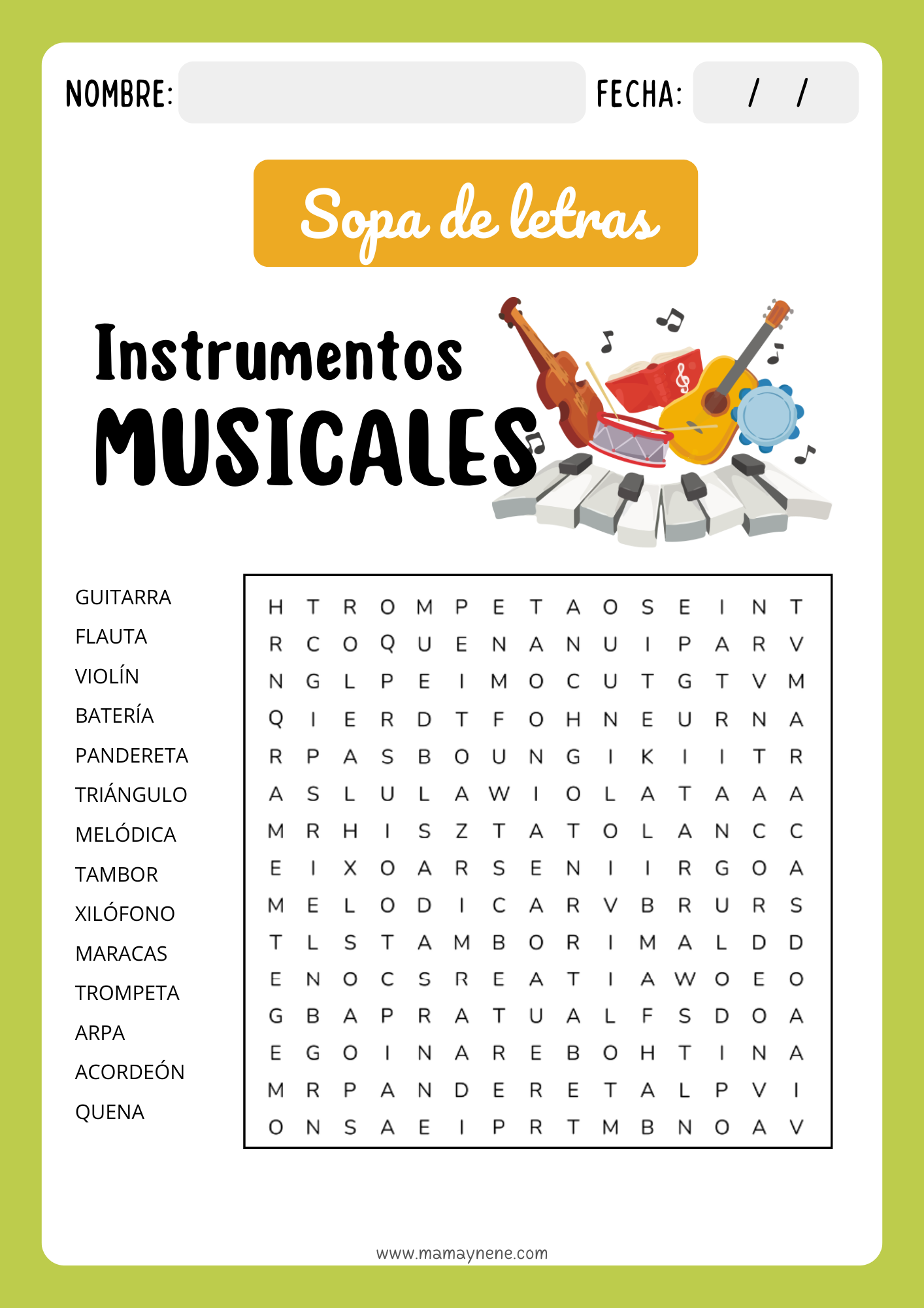 Sopa De Letras Colecci n Imprimible Mam Y Nen Maternidad Y Recursos Educativos