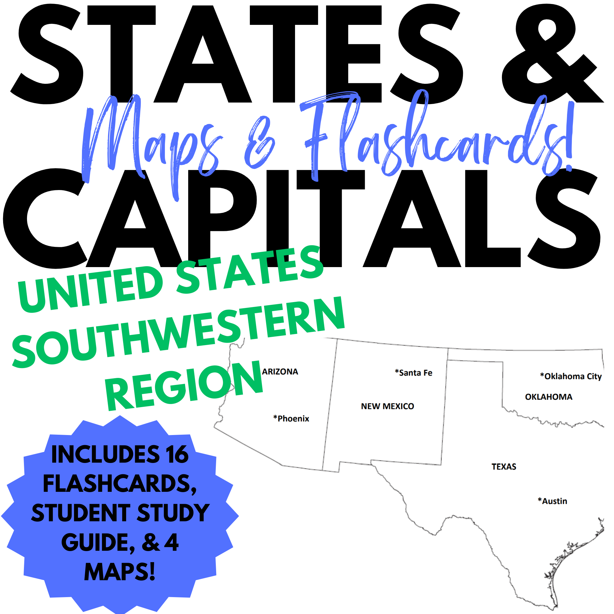 states and capitals southwest states and capitals southwest