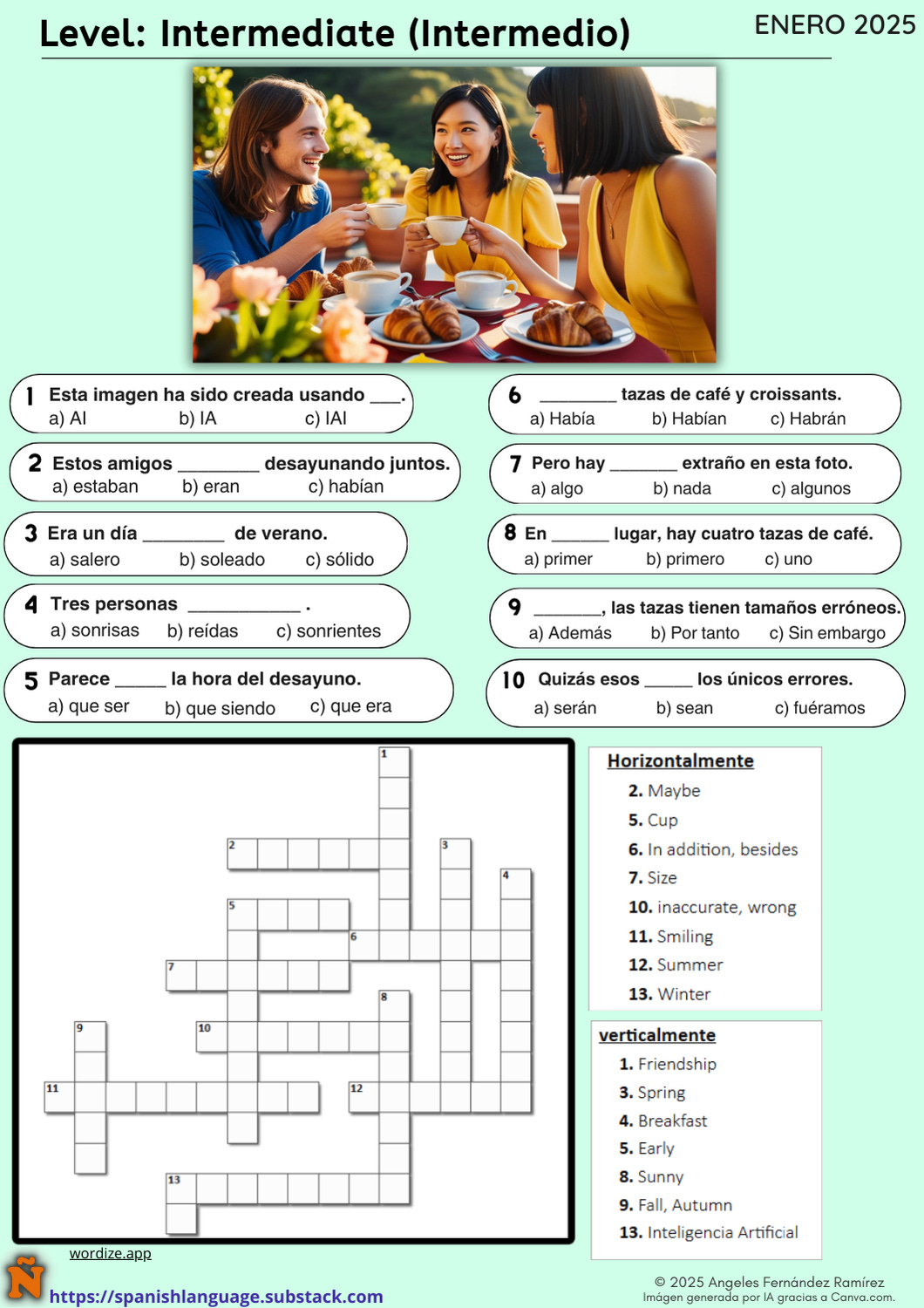 Spanish Language Activities For The Weekend 010 January 2025 