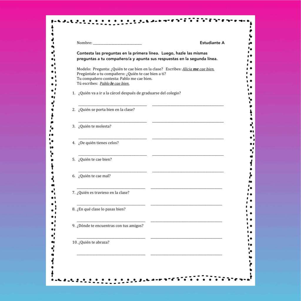 spanish preterite vs imperfect exercises