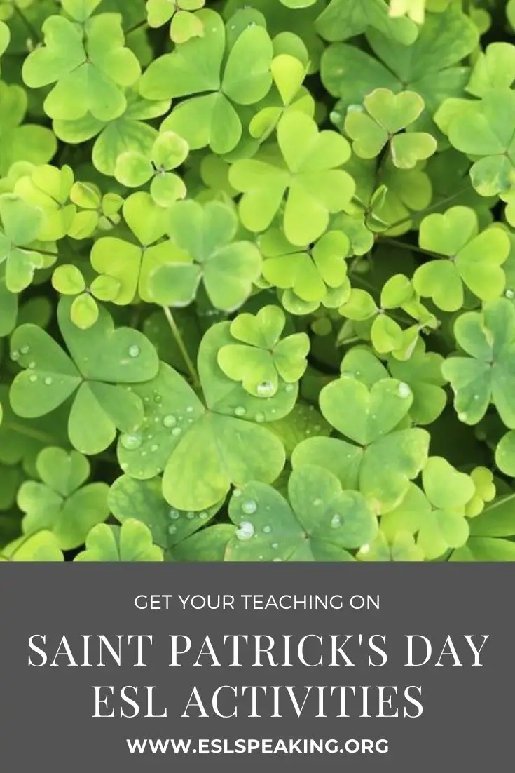 St Patrick s Day Games And Activities Lesson Plan For ESL
