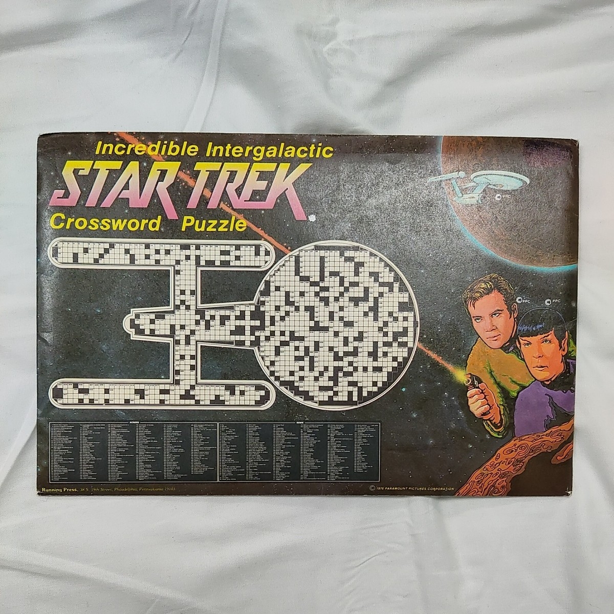 Star Trek Incredible Intergalactic Vintage 70s Crossword Puzzle Poster Complete EBay