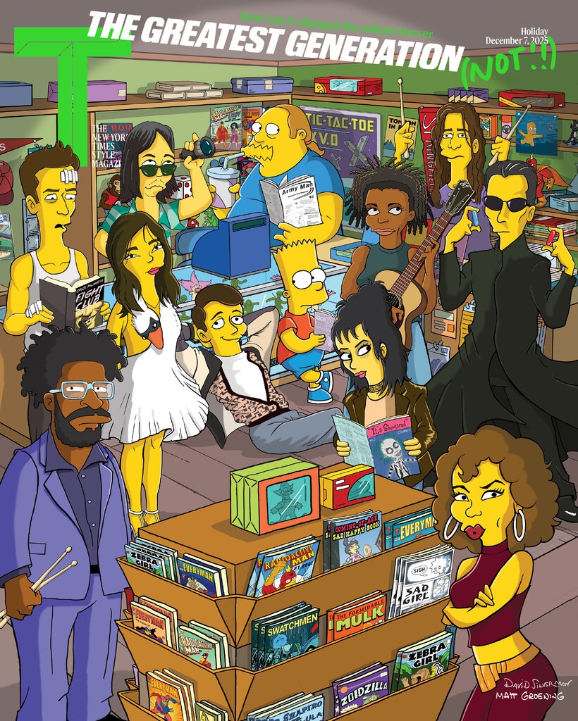 Take A Look At T Magazine s Gen X Covers By David Silverman Of The Simpsons And Chris Ware The New York Times