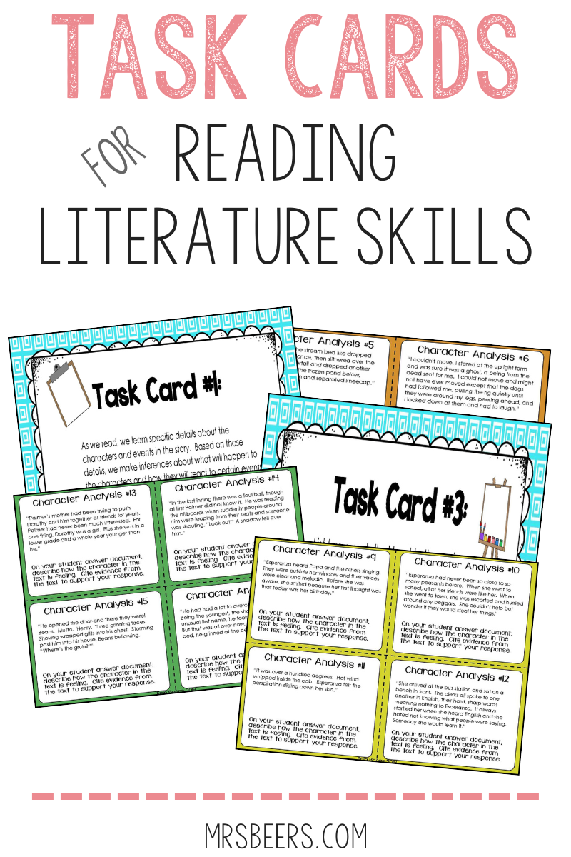 Task Cards How Are You Using Them In Your Middle School ELA Class 