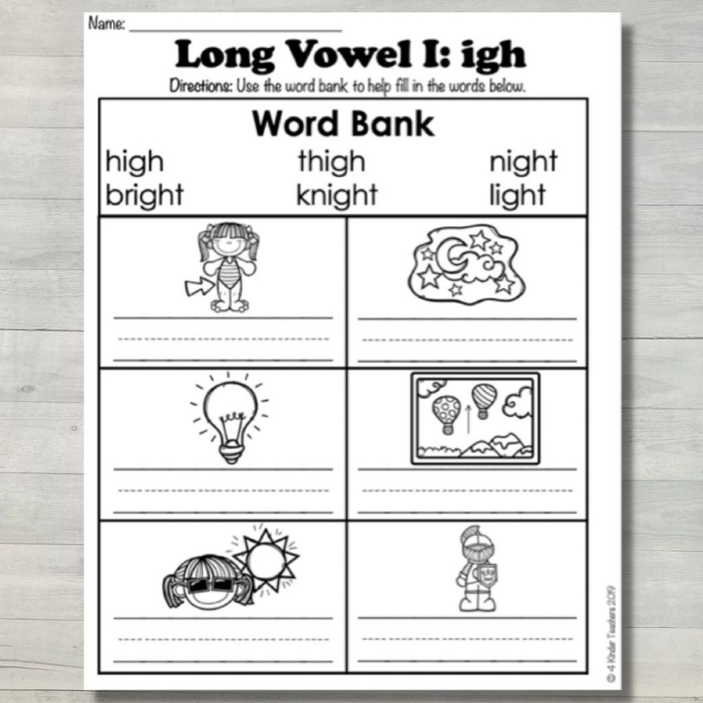 Teaching Long I Words In Kindergarten 4 Kinder Teachers