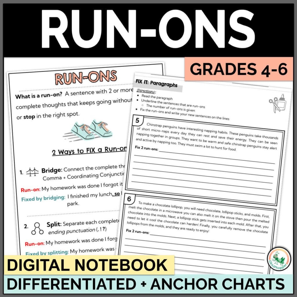 The 2 Easy Ways To Teach Students To Fix Run On Sentences GRASPhopper Learning The 2 Easy Ways To Teach Students To Fix Run On Sentences GRASPhopper Learning