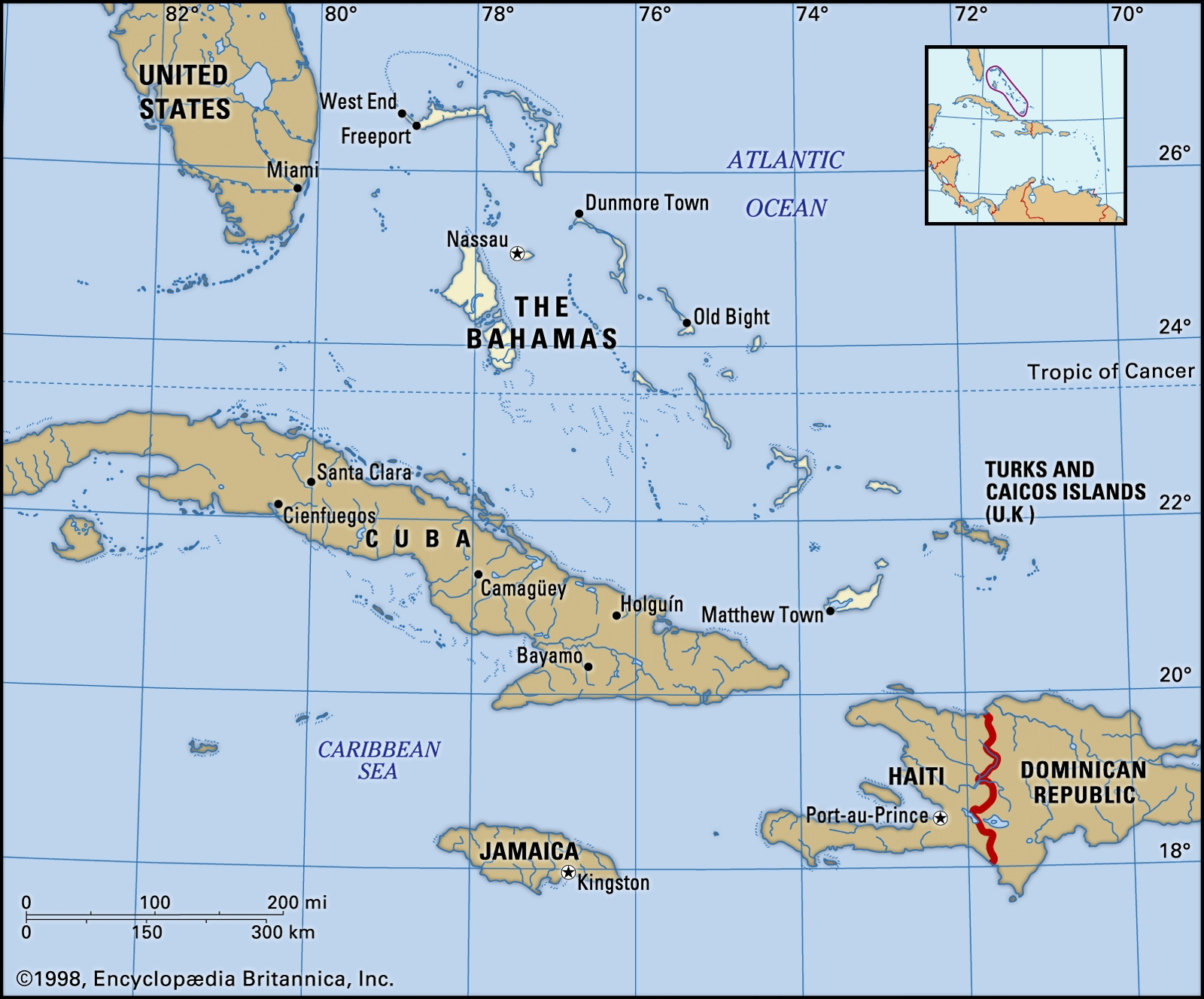 The Bahamas Map Flag Population Islands Weather History Britannica
