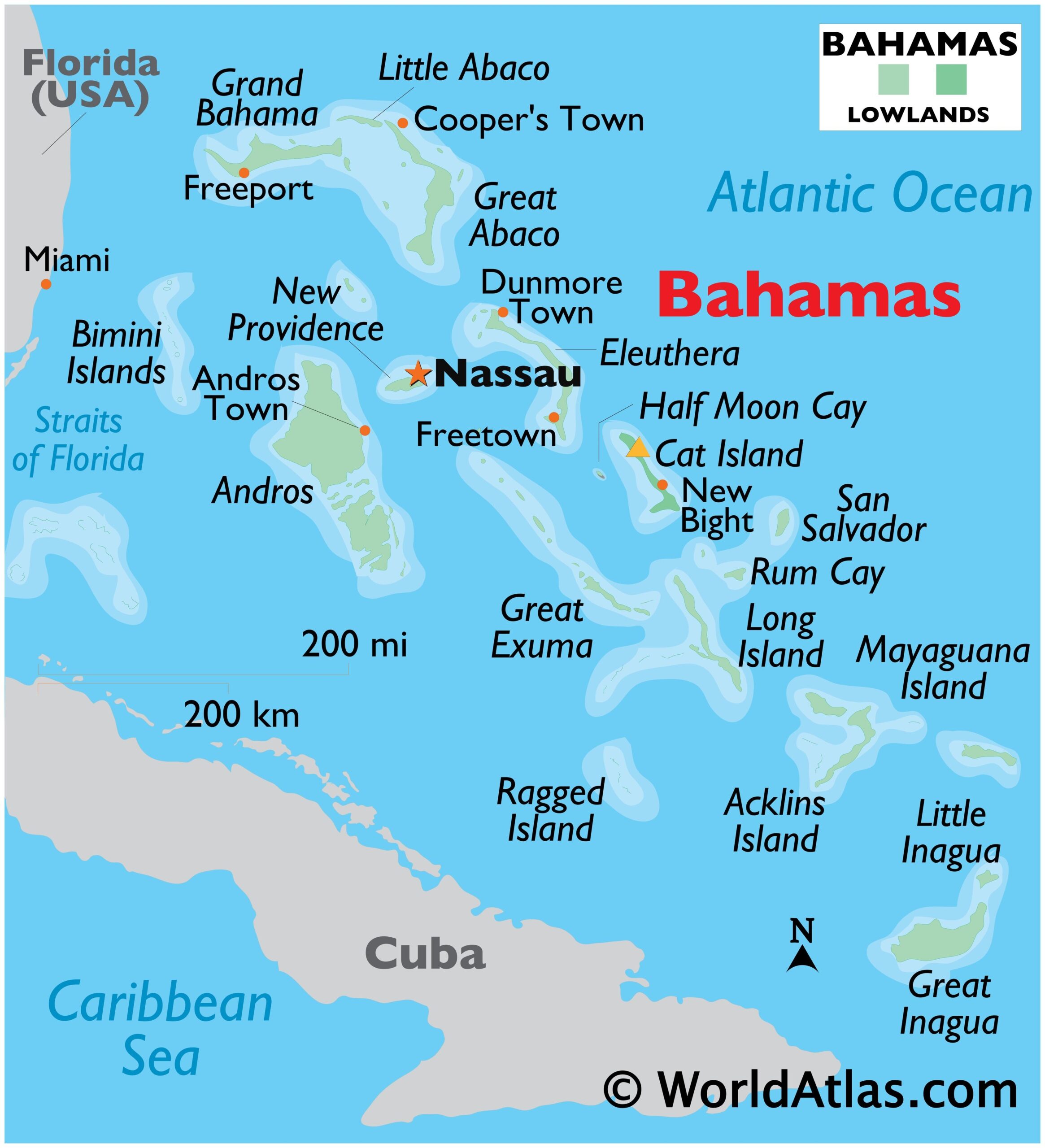 The Bahamas Maps Facts World Atlas