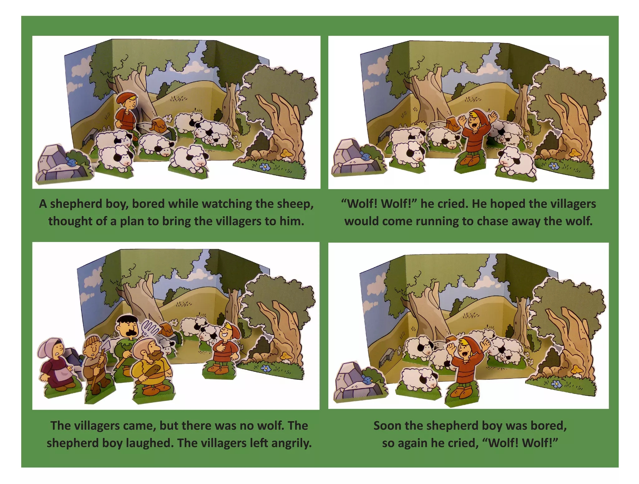 The Boy Who Cried Wolf Diorama PDF