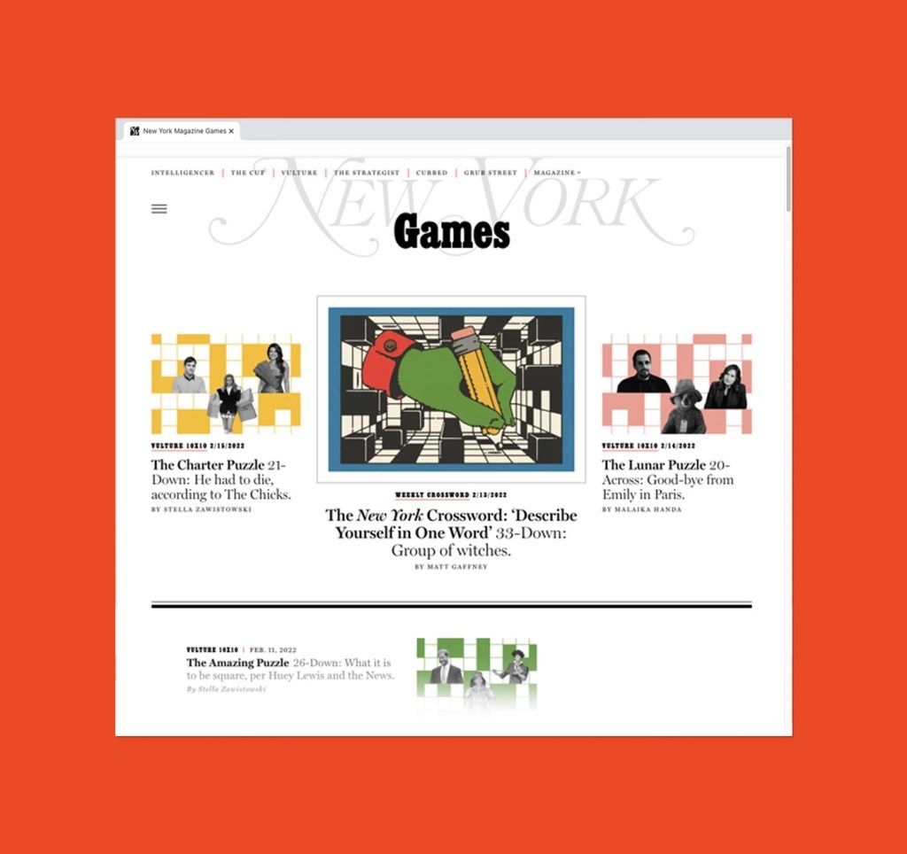 The New York Magazine Crossword Gets A Bright Nostalgic New Look PRINT Magazine